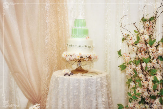 Vintage Antique Gold and Crystal Cake Stand